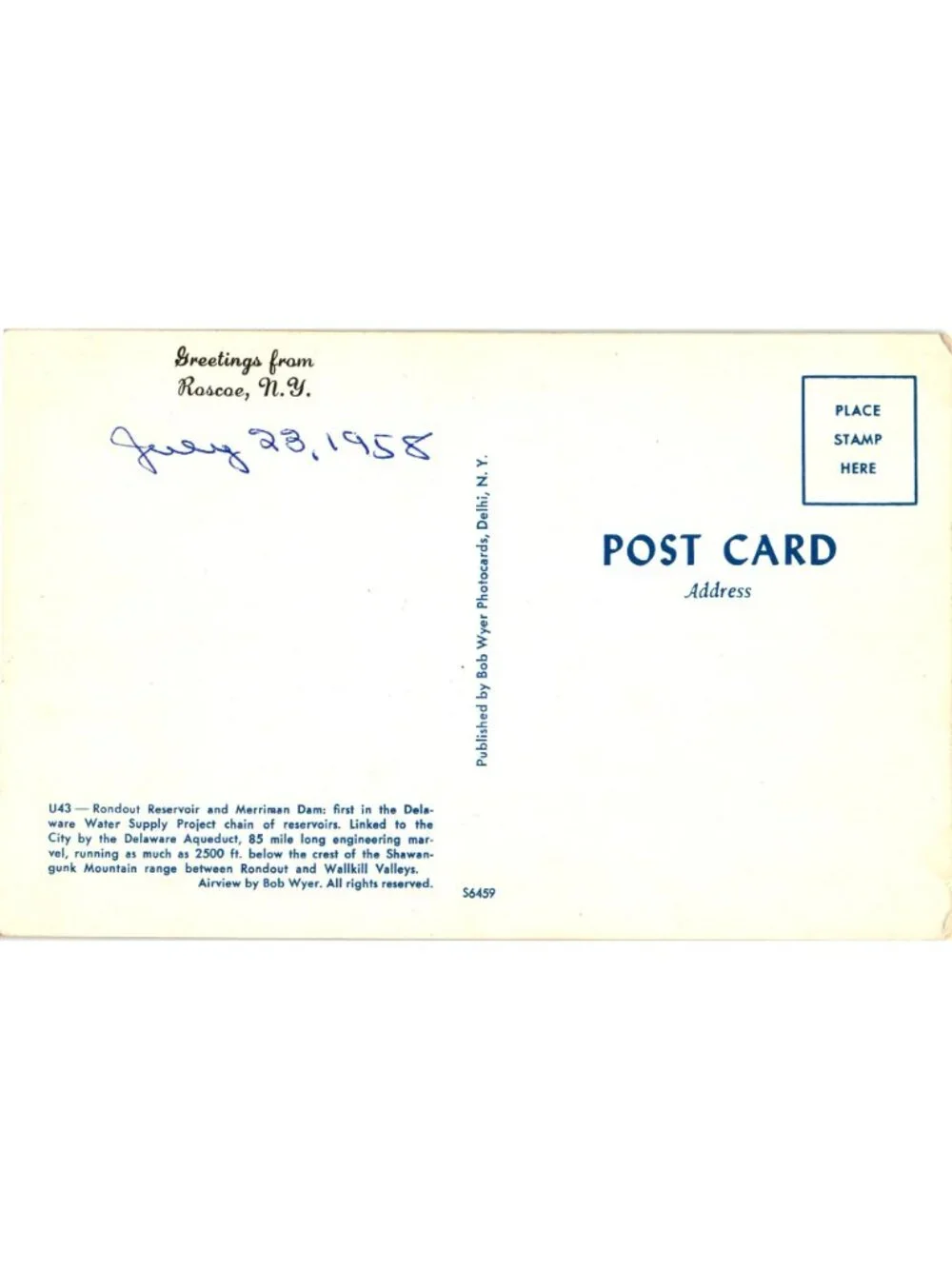 Bob Wyer Photocards postcard captures